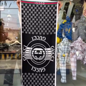 Luxury Monogram Print Winter Stole