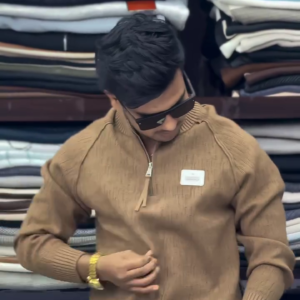 Comfort Luxe Half-Zip Knit Sweatshirt