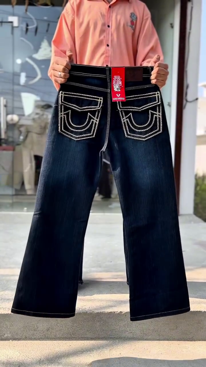 Midnight Storm Acid-Wash Straight Fit Jeans - Image 2