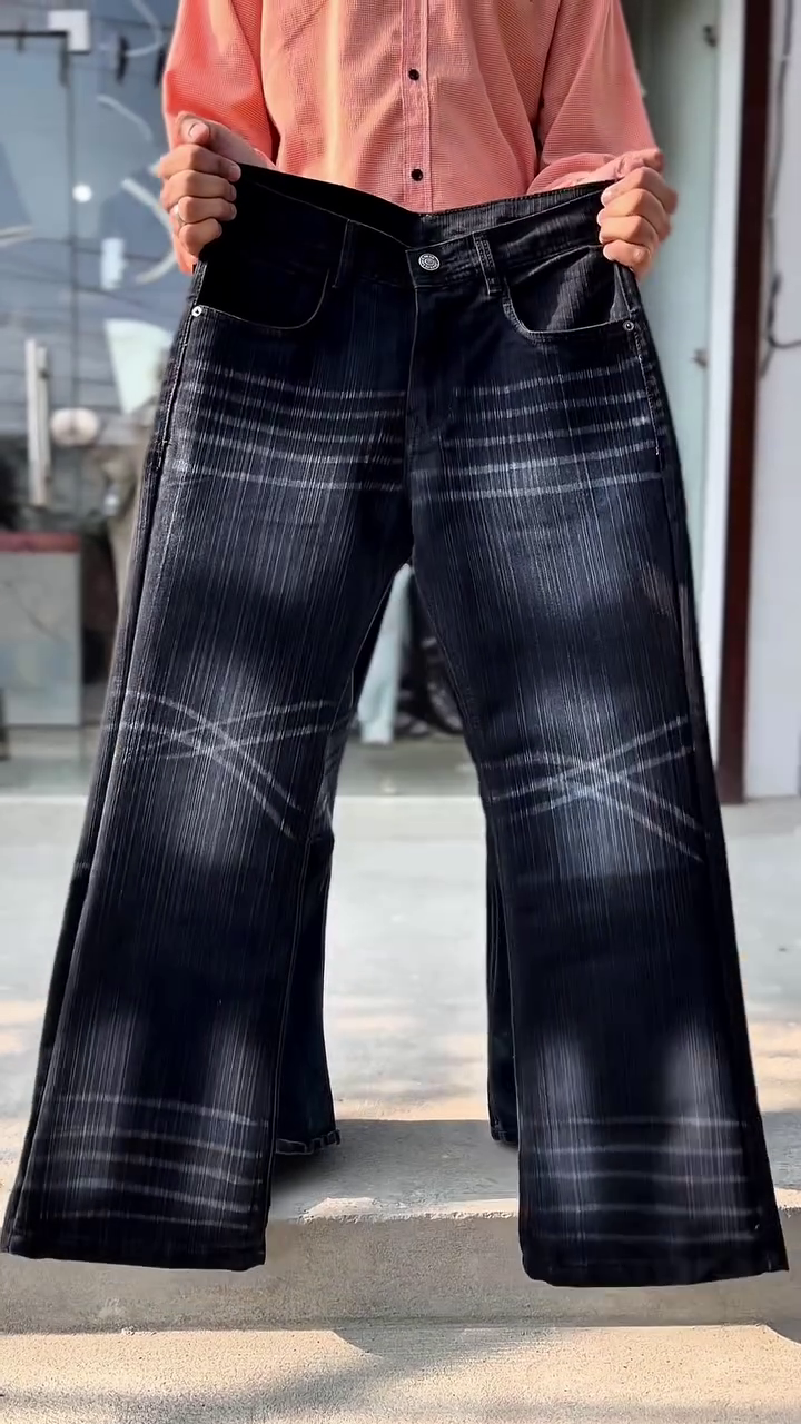 Midnight Storm Acid-Wash Straight Fit Jeans - Image 4