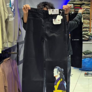 Script Straight-Fit Denim Jeans for Men