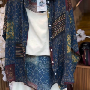 Indigo Patchwork Printed Co-Ord Set