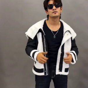 Urban Frost Hooded Faux Shearling Jacket