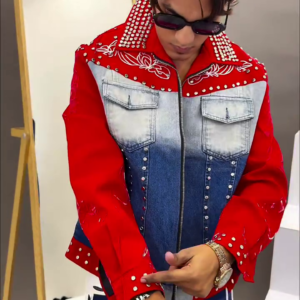 Rockstar Studded Denim Jacket