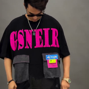 Cargo Mesh Oversized T-Shirt