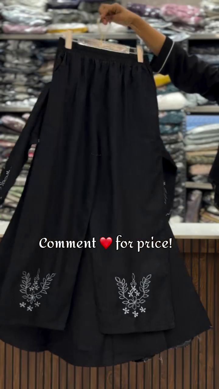 Navy Embroidered Button-Down Dress - Image 3