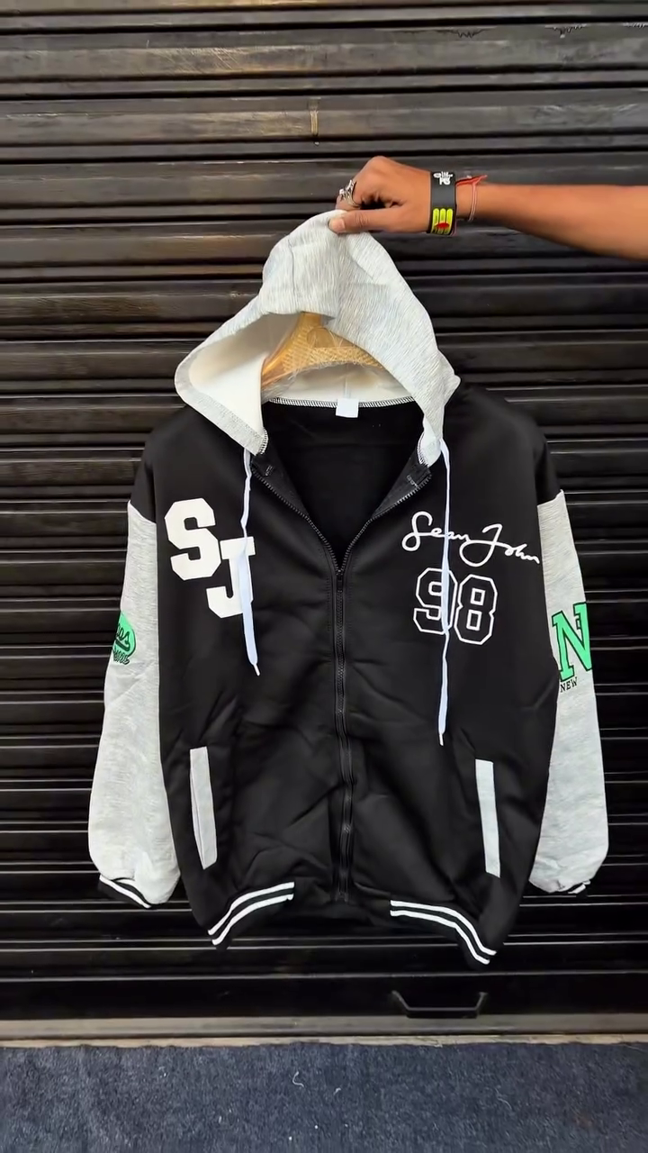 Monogram Zip-Up Streetwear Jacket - Image 4