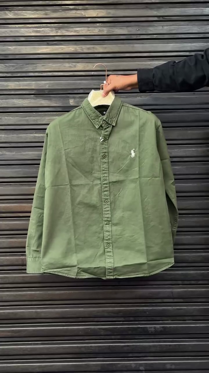 Light Grey Classic Button-Down Shirt - Image 4