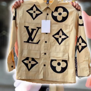 Beige Printed Designer Jacket