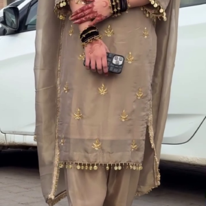 Beige Traditional Suit