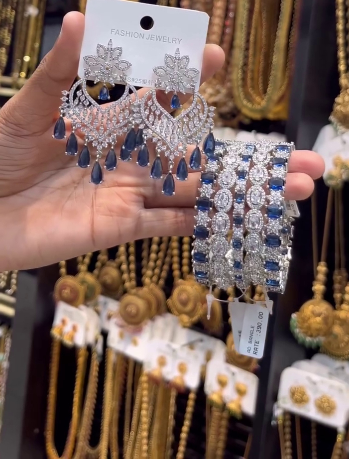 Silver & Ruby Jewelry Set - Image 4