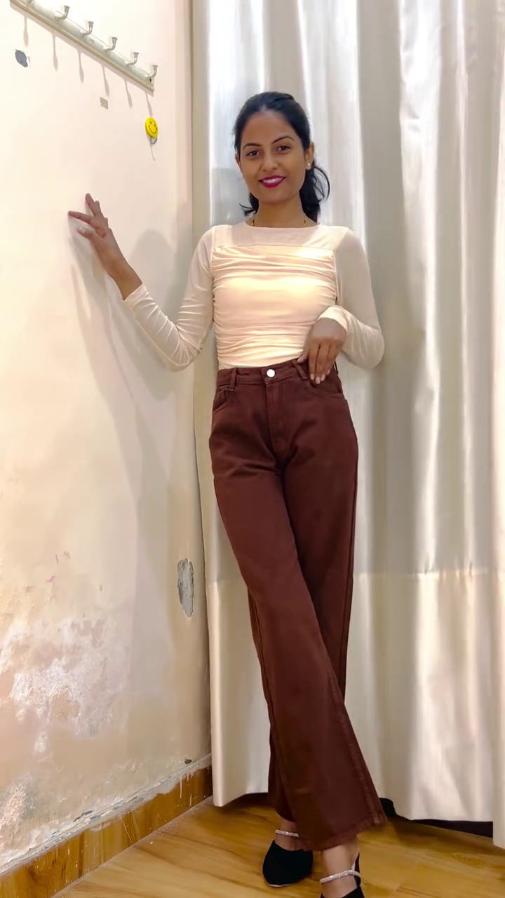 Wine Red Casual Top - Image 3