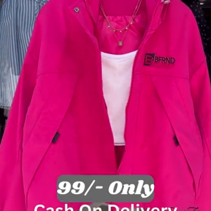 Hot Pink Zip-Up Jacket Set