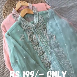 Pastel Embroidered Ready-to-Wear Suit