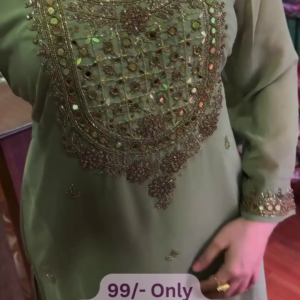 Elegant Mirror Work Kurti