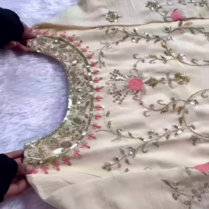 Ivory Embroidered Kurti