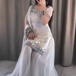 White Embroidered Kurta