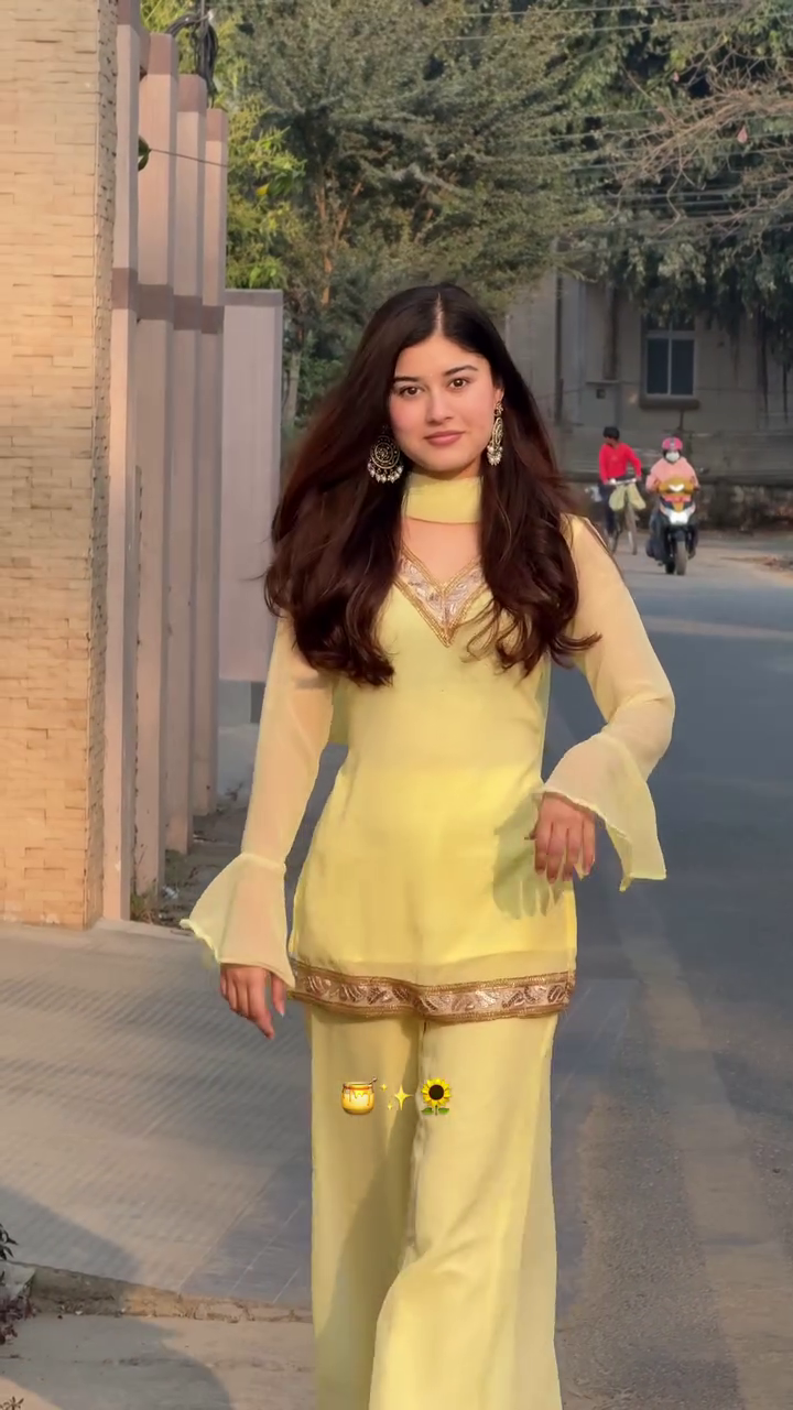 Pastel Yellow Festive Suit - Image 4