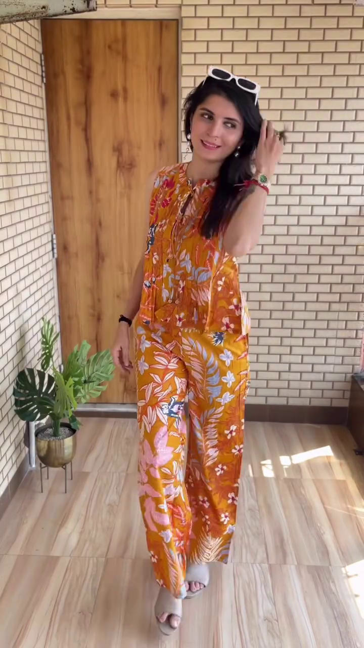 Blue Printed Co-Ord Set - Image 3