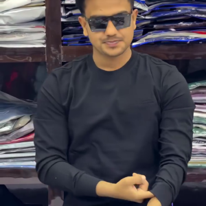 Black Long Sleeve Casual T-Shirt