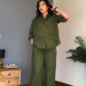 Olive Green Women's Co-Ord Set