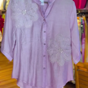 Minimal White Palazzo Pants with Button Detail