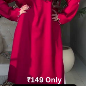 Classic Red Kurta – Simple,  Stylish & Affordable