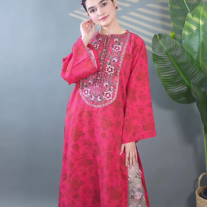 Elegant Pink Embroidered Kurta Set – Graceful Everyday Ethnic Style