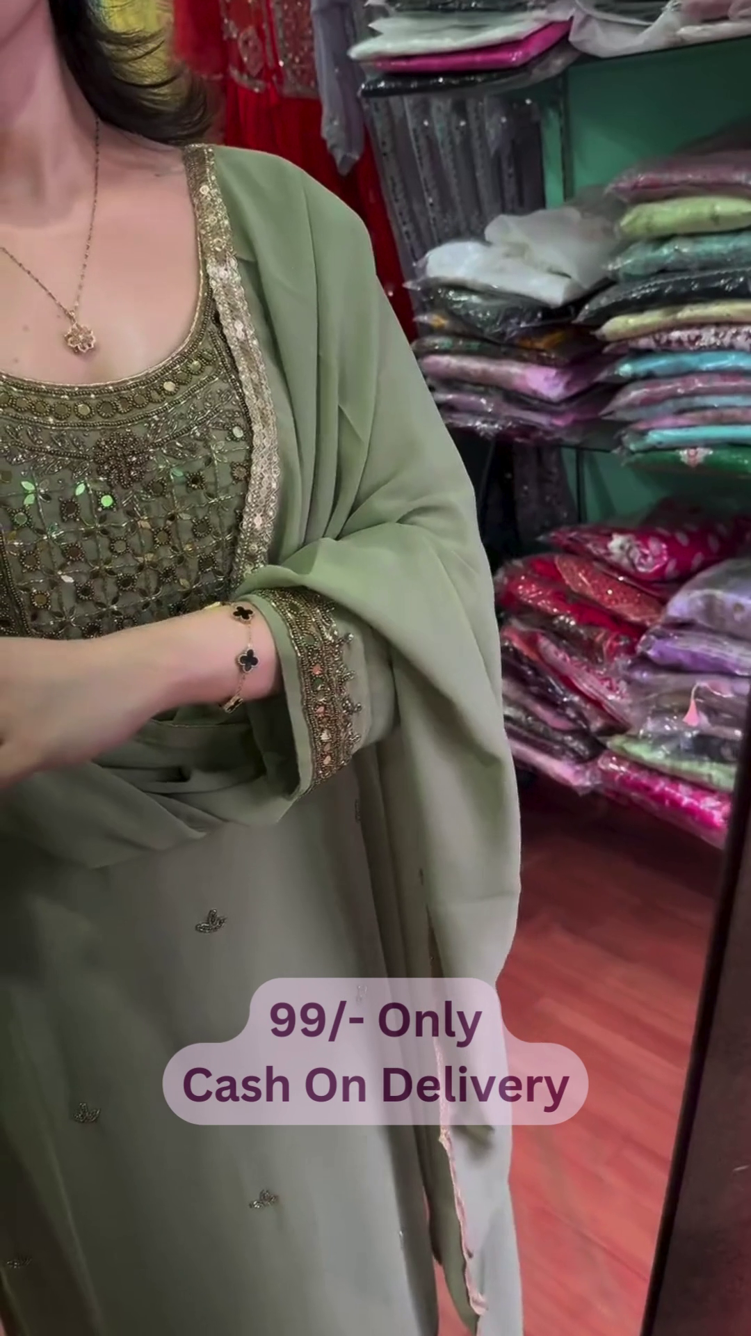 Elegant Olive Green Suit Set – Minimal, Graceful & Affordable - Image 4