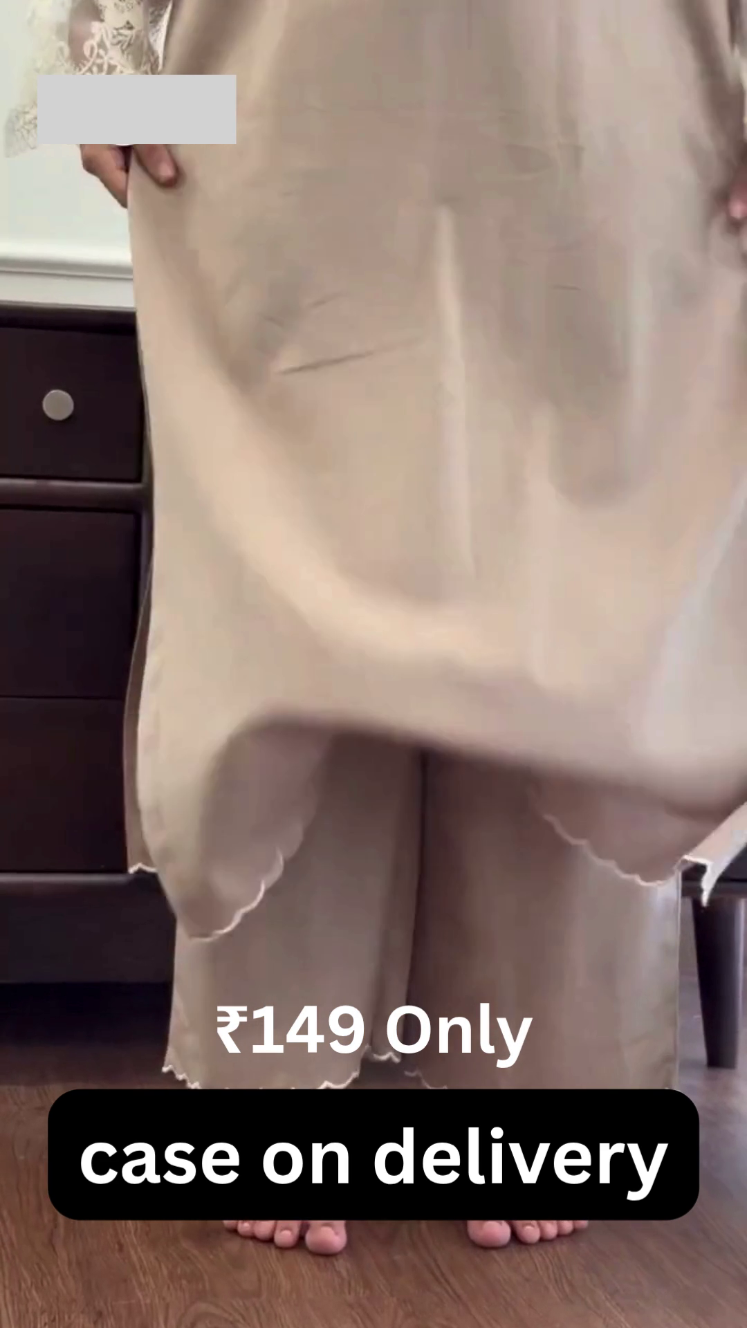 🤎 Minimal Elegance – Beige Co-ord Kurta Set - Image 3