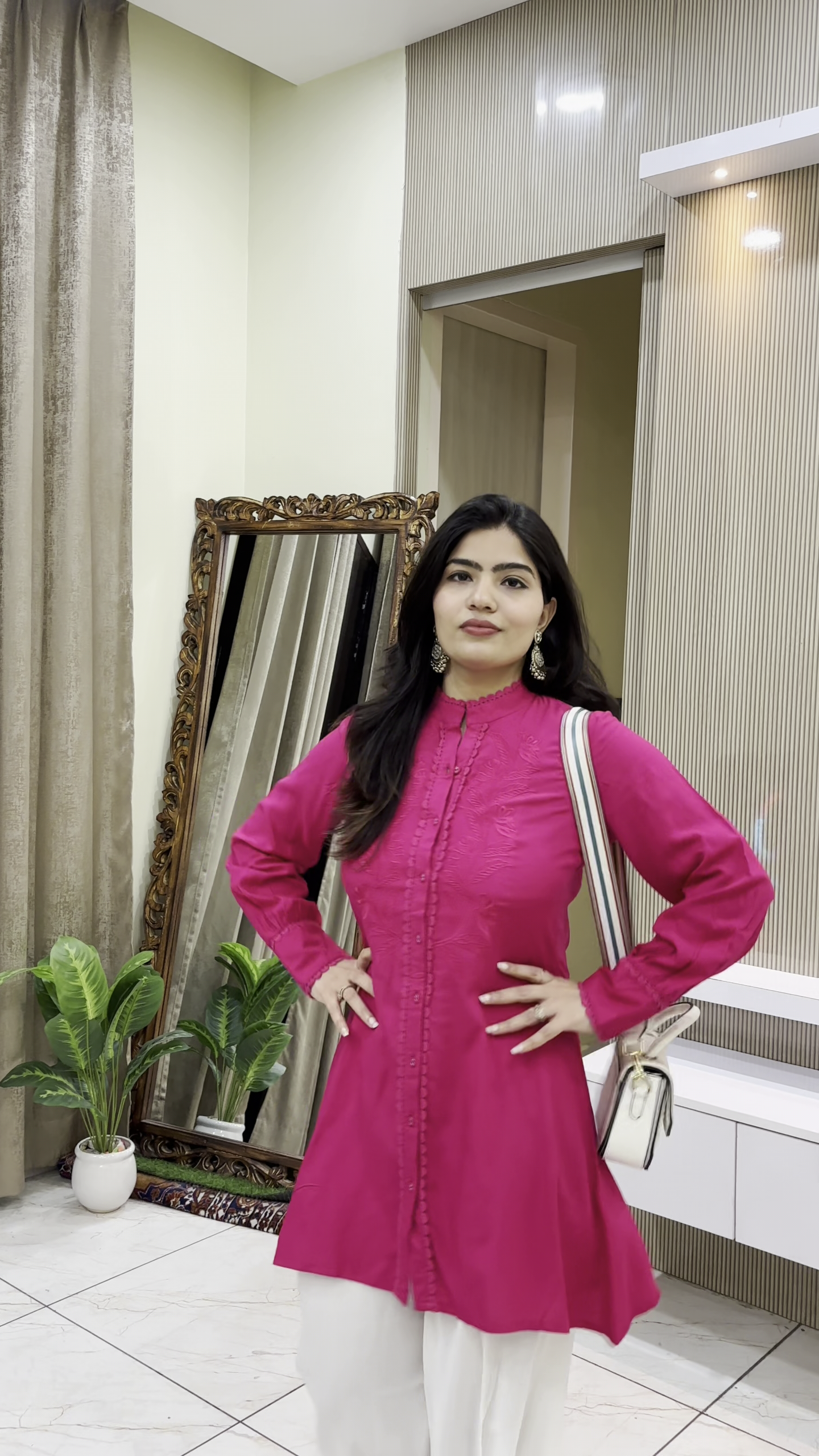 🖤 Classic Elegance – Black Kurta with Printed Dupatta - Image 4