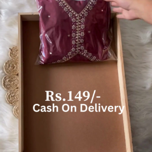 Maroon Embroidered Kurta Set – Premium Look