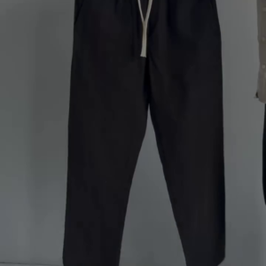 Classic Black Drawstring Pants – Everyday Comfort & Style