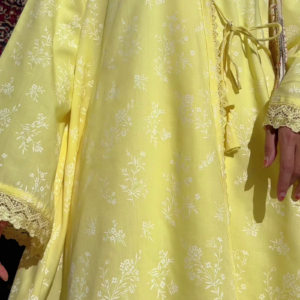 Sunny Yellow Floral Kurti Set – Soft Elegance for Everyday Grace
