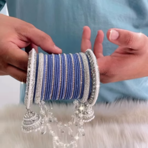 💙 Royal Blue Bridal Bangle Set