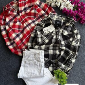 Men’s Checkered Cotton Casual Shirt