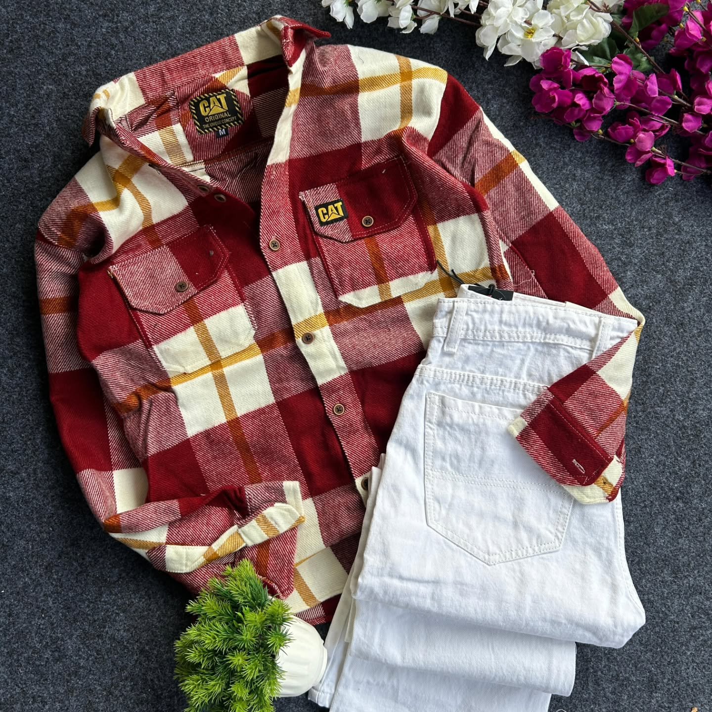 Men’s Checkered Cotton Casual Shirt - Image 3