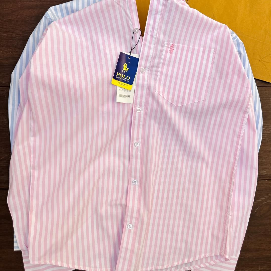 Polo Ralph Lauren Men’s Premium Vertical Striped Cotton Shirt - Image 3