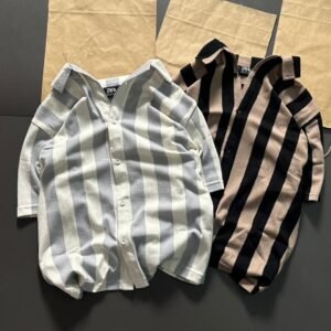 Men’s Premium Vertical Striped Textured Casual Shirt